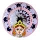 Handcrafted Durga Lippan Art Wall Clock